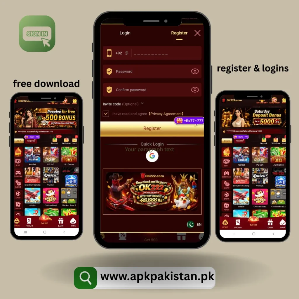 OK222 download